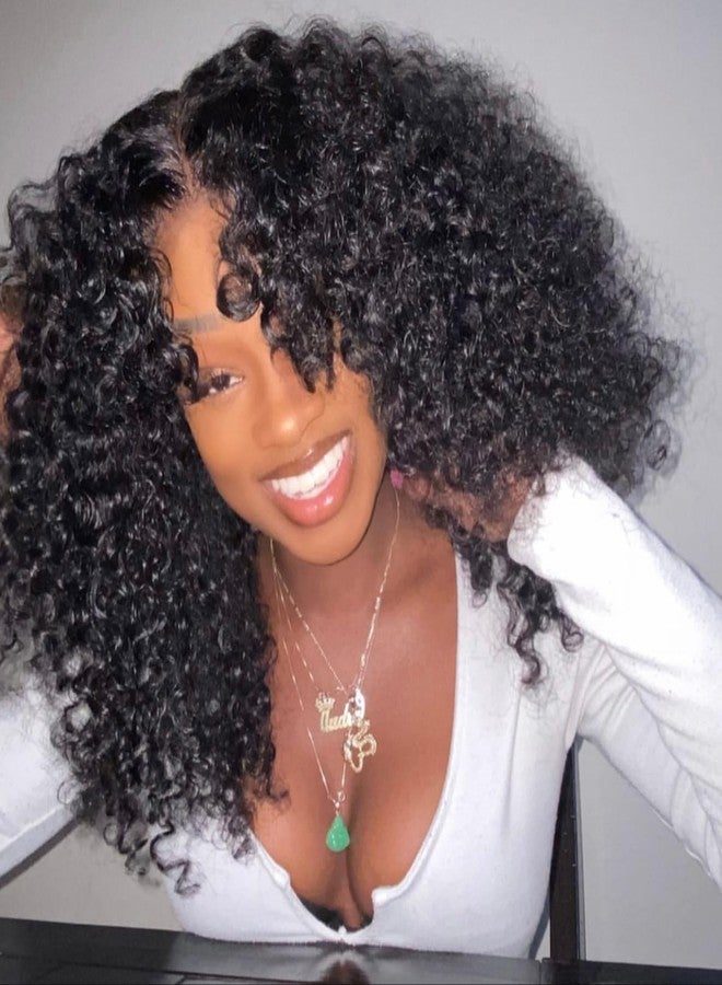 Asteria Curly Human Hair Wig 7x4 Ready To Wear Glueless Wigs Human Hair Pre Plucked Pre Cut Curly Lace Front Wigs Human Hair Wigs For Black Women 16 Inch - Image 1